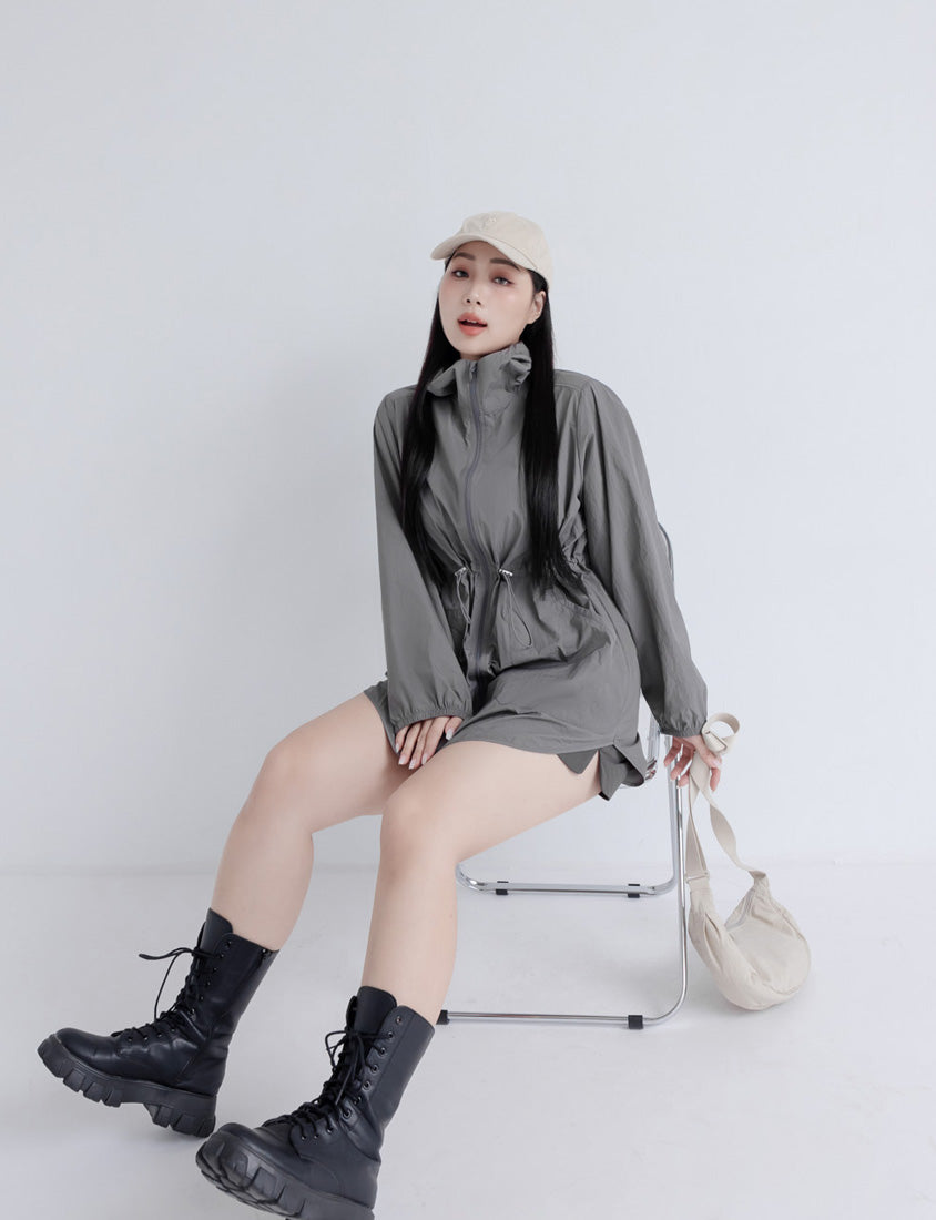 UV PRO+ Lightweight Functional Longline Utility Plus Size Jacket