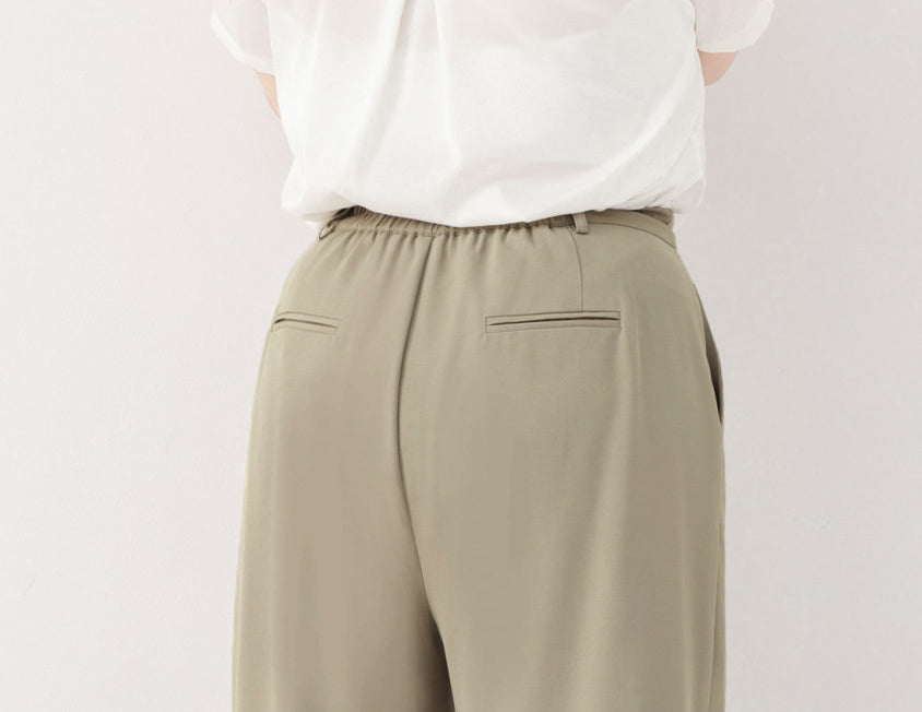 MISS. Silky Cool Slit Slim Fit Plus Size Tailored Pants