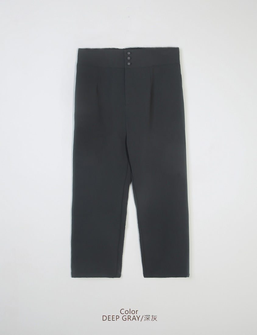 MISS. Apple-Shaped Body Friendly High Waist Plus Size Trousers
