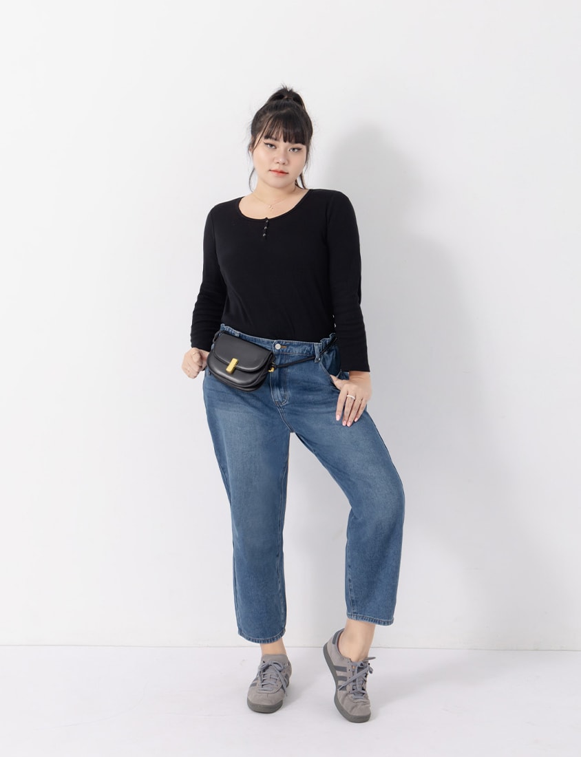Standard Perfect Fit Plus Size Boyfriend Jeans