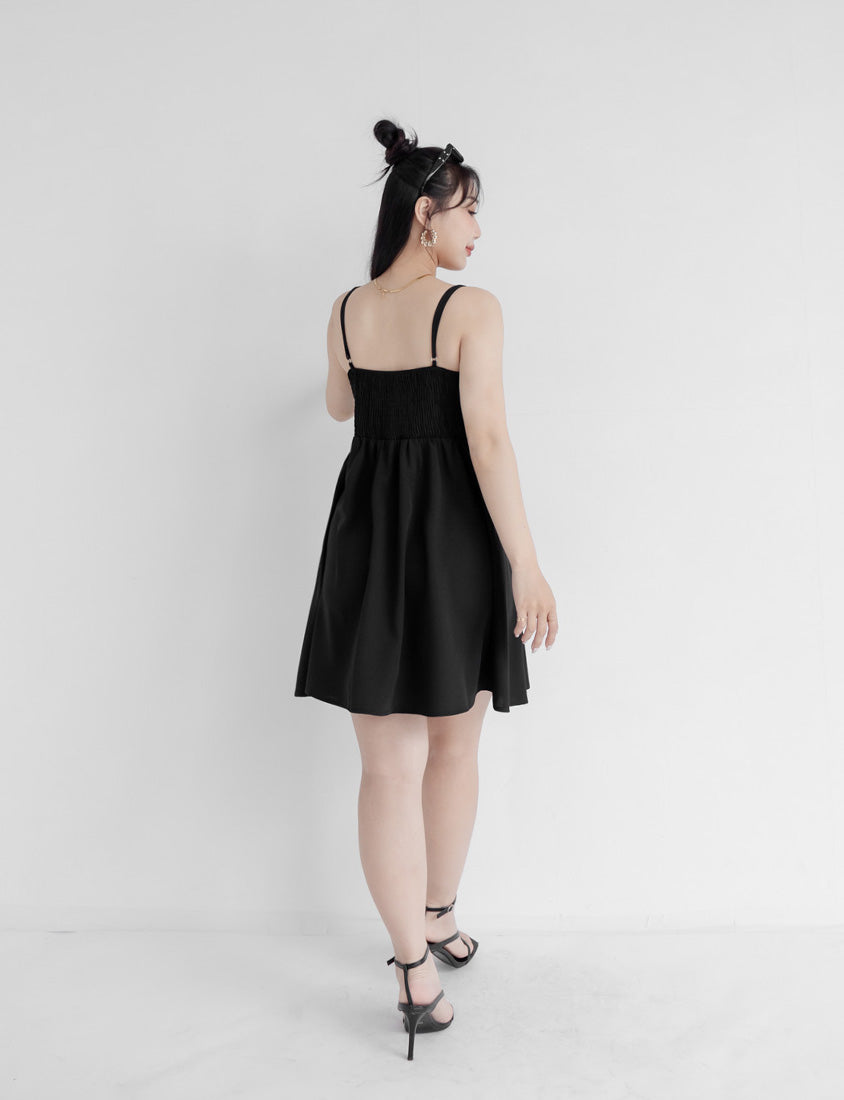 MUA! Ruffle Corset Adjustable Plus Size Mini Dress