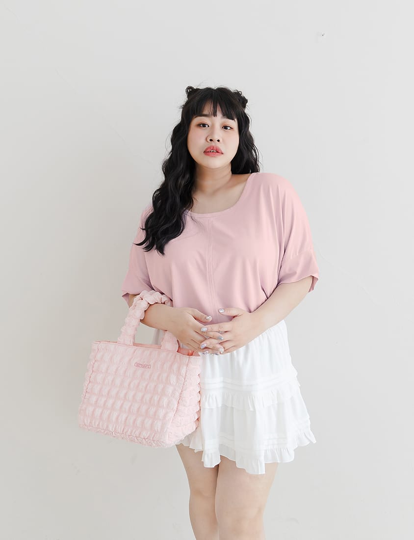 COOL PRO+ Contrast Stitch Plus Size Batwing Tee