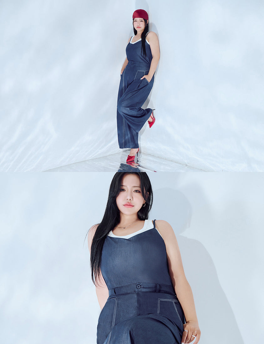 MORE U COOL PRO+ Silky Denim-Look Plus Size Vest