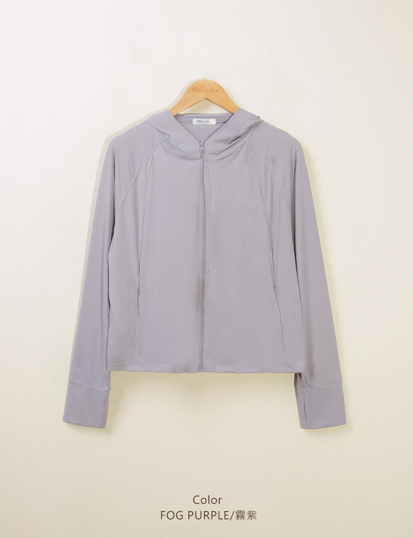 UV PRO+ Cooling Tech Sun Protection Plus Size Cropped Jacket