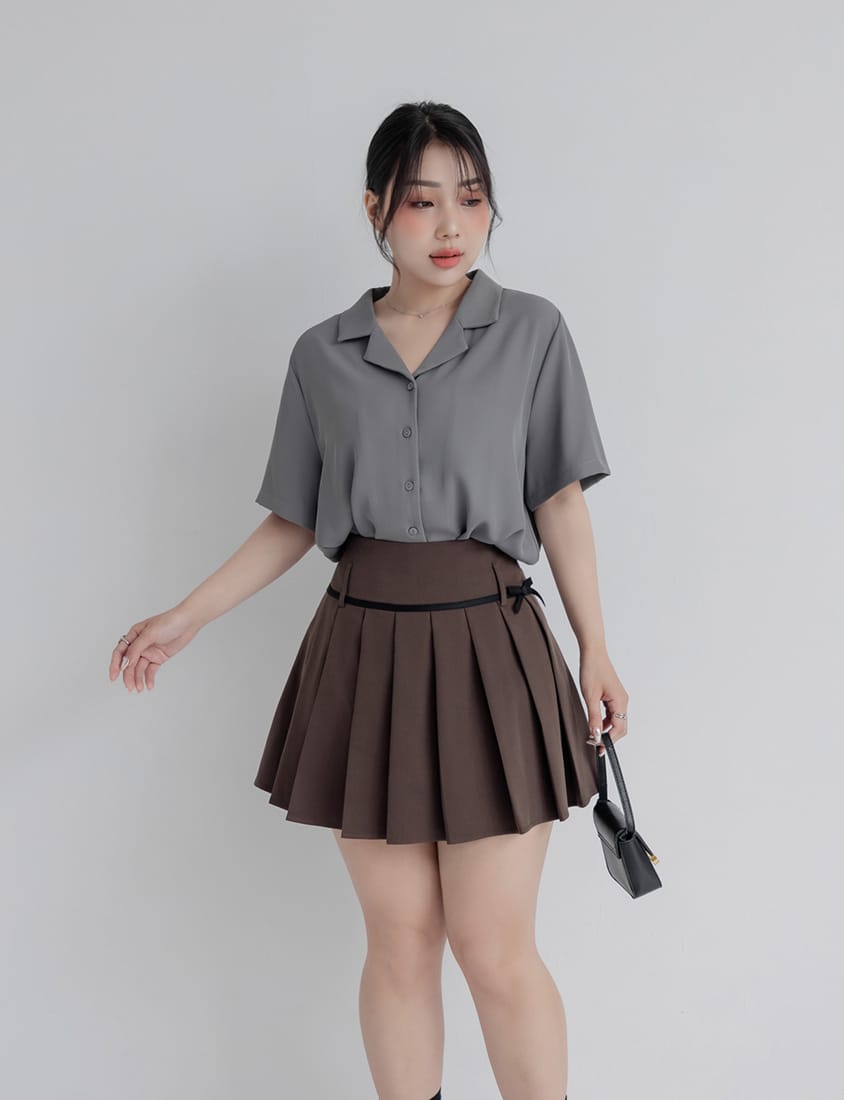 MISS. Silky Cool Oversize Cuban Collar Plus Size Shirt (Unisex)