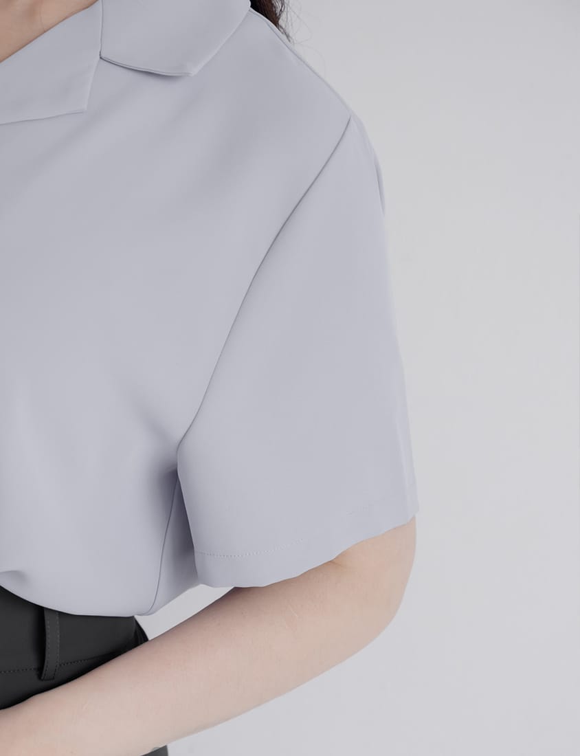 MISS. Silky Cool Oversize Cuban Collar Plus Size Shirt (Unisex)