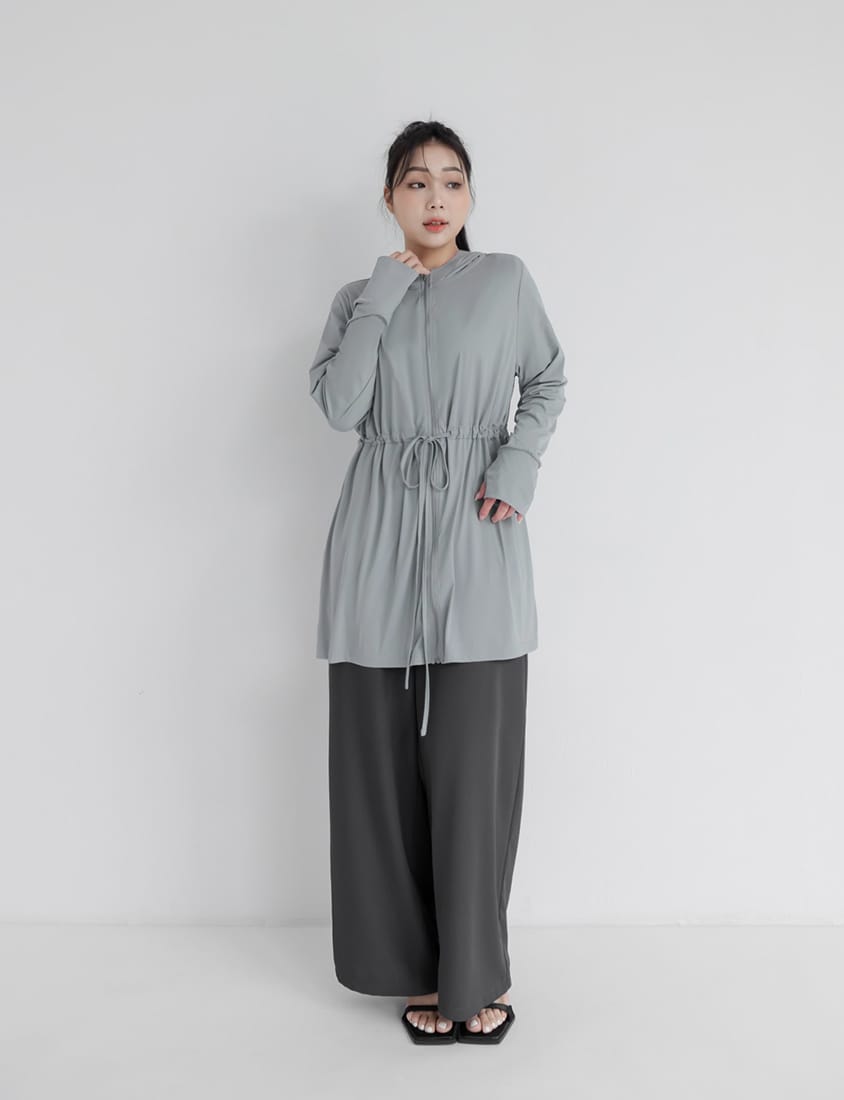 UV PRO+ Cooling Tech Sun Protection Plus Size Longline Jacket