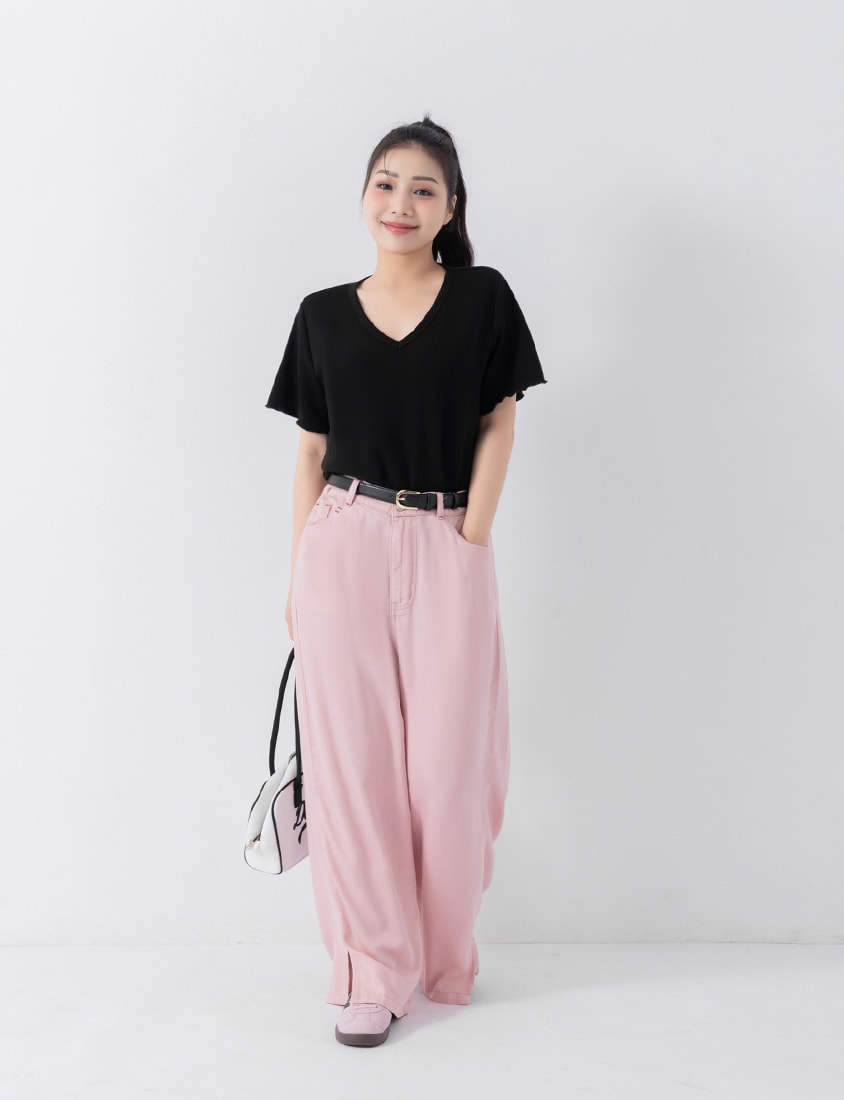 COOL PRO+ Space Cotton V-Neck Plus Size Tee