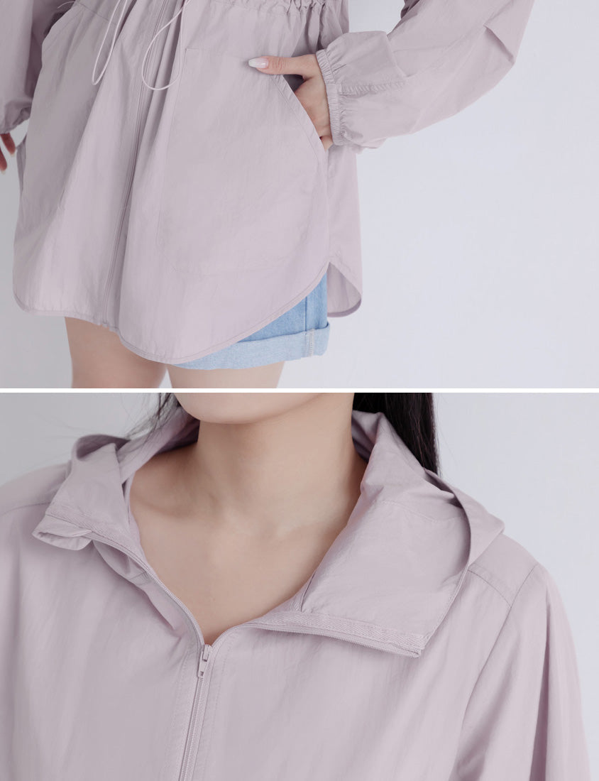 UV PRO+ Lightweight Functional Longline Utility Plus Size Jacket