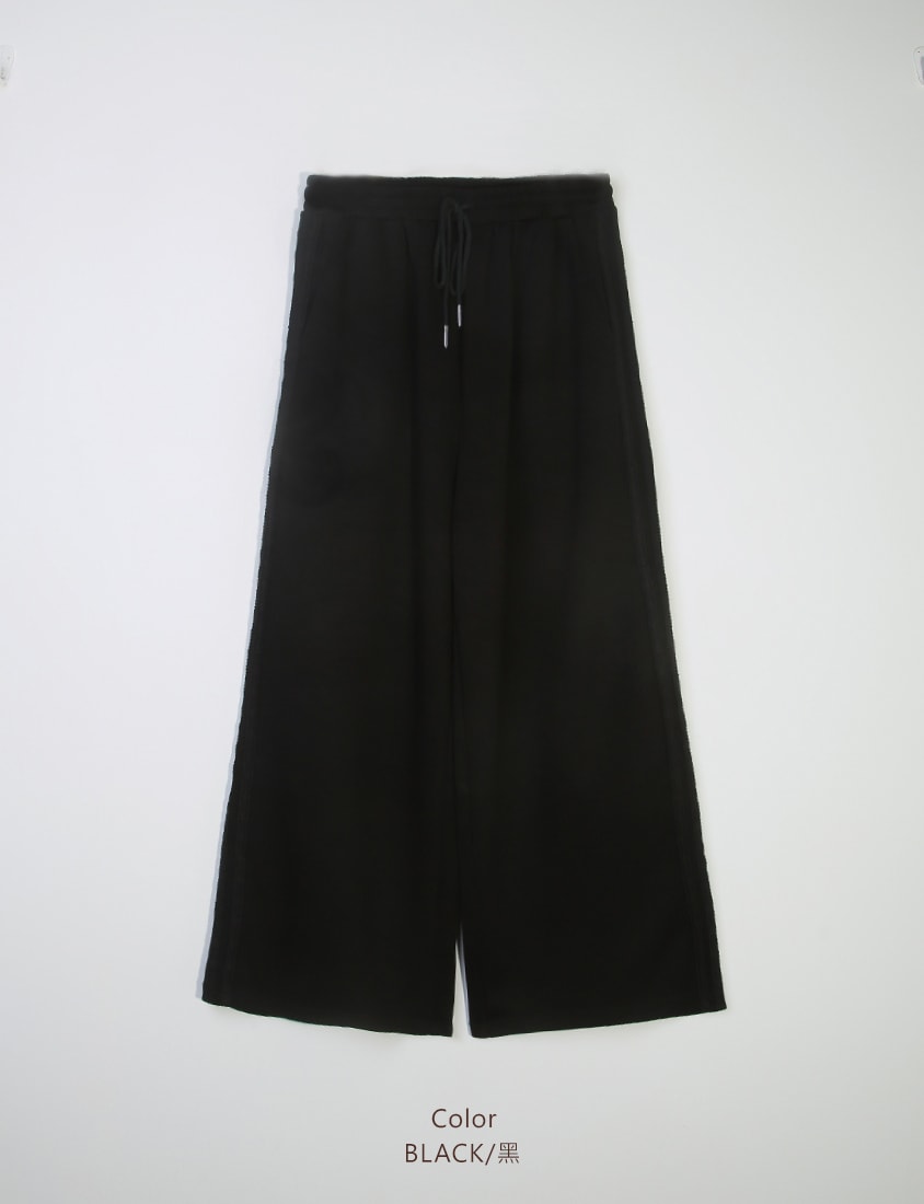 Sweet Lace Trim Cloud Cotton Plus Size Wide Leg Pants