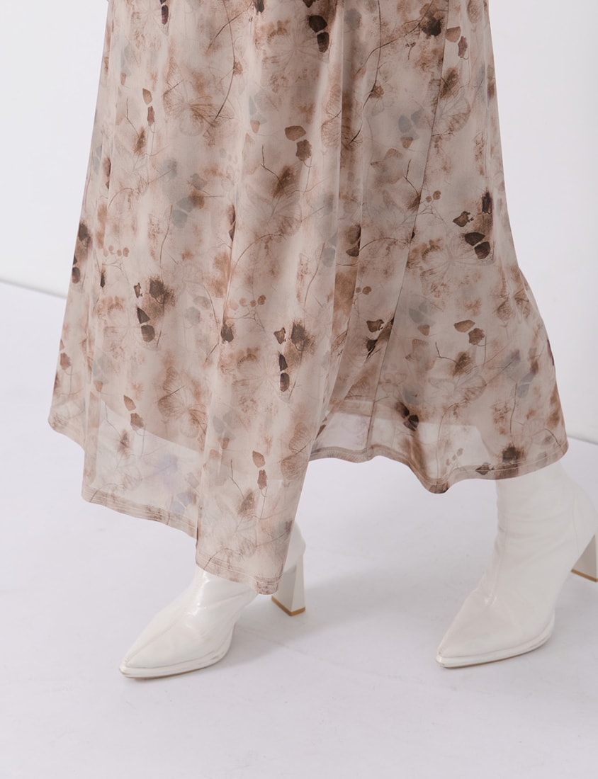 MUA! Sheer Adjustable Tie-Dye Plus Size Maxi Dress