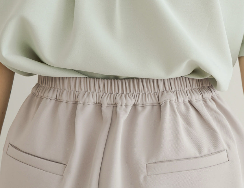 MISS. Wrinkle-Resistant Pleated Suit Plus Size Tailored Mini Skirt (With Shorts)