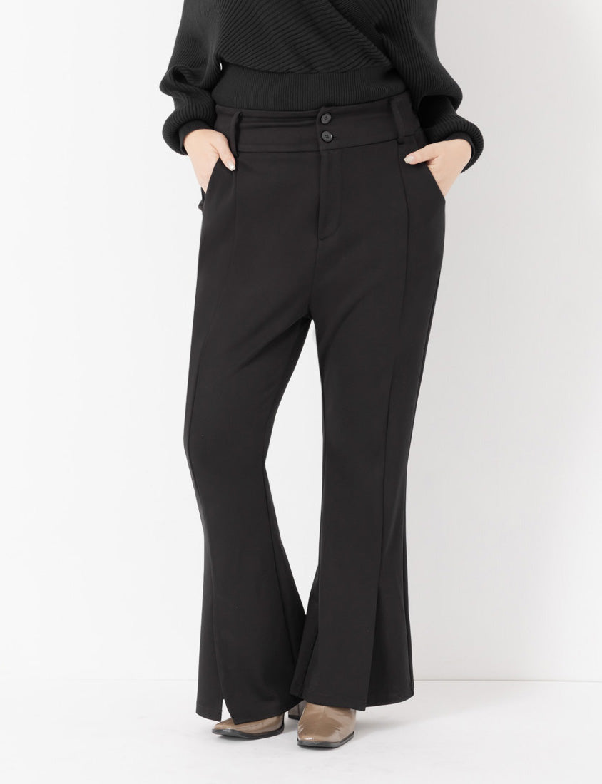 MUA! High Waist Slimming Cloud Cotton Plus Size Flared Pants