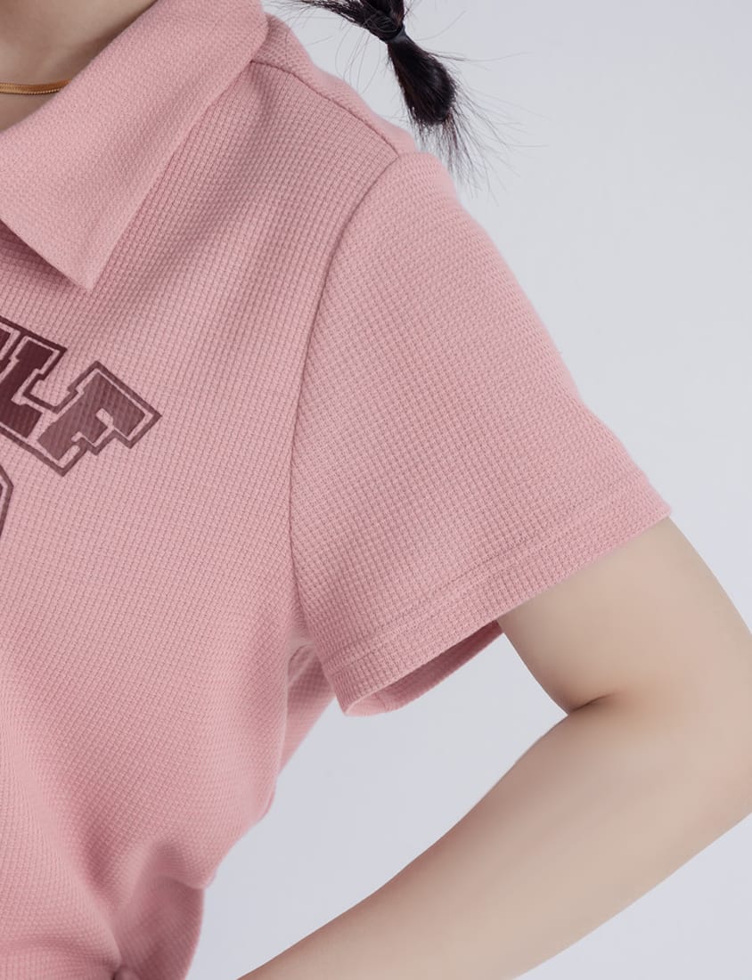 MUA! Double Zip Waffle Knit Plus Size Graphic Tee