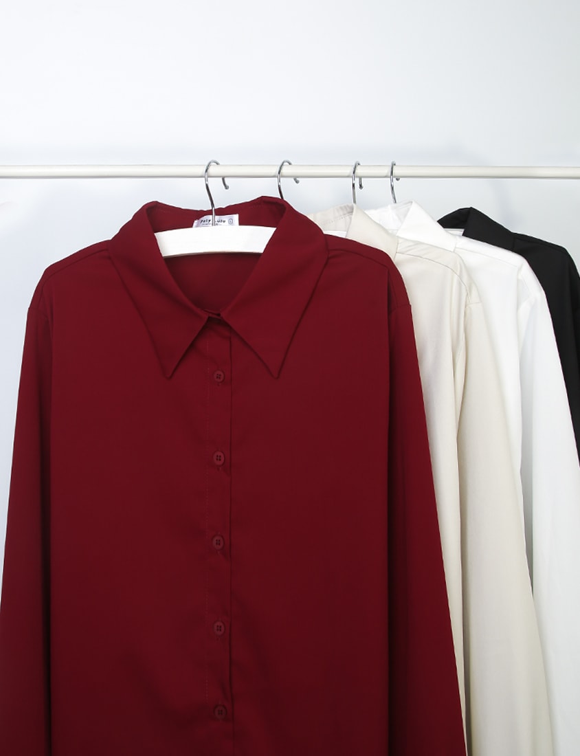 Multi-Color Drop Shoulder Plus Size Boyfriend Oversize Shirt (Unisex)