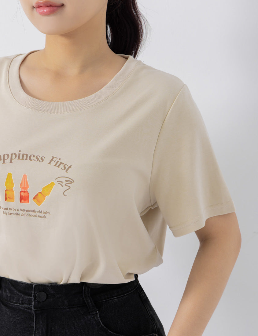 Retro Cola Gummy Plus Size Print Tee