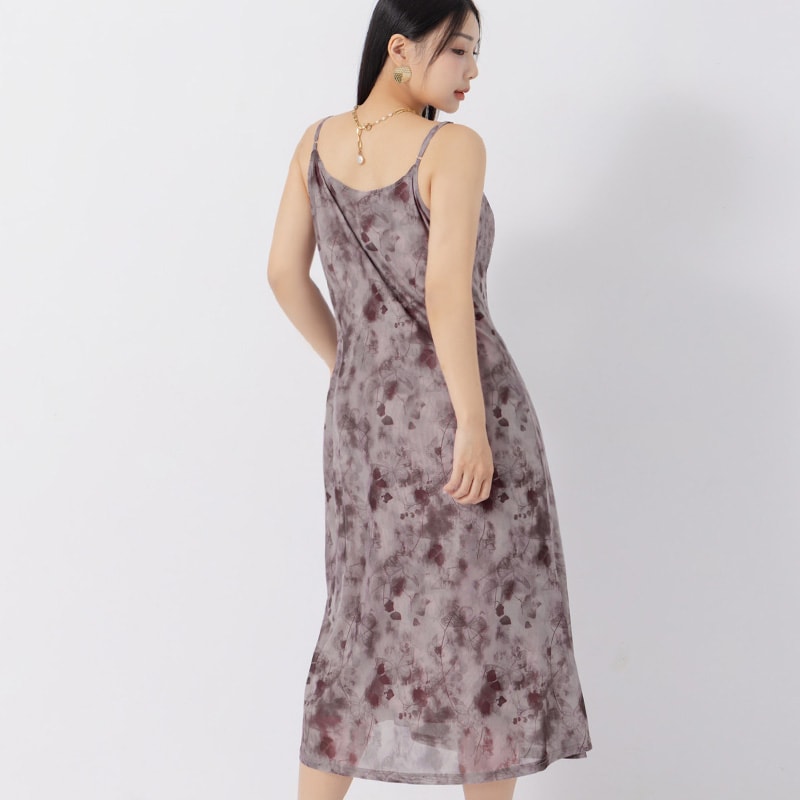 MUA! Sheer Adjustable Tie-Dye Plus Size Maxi Dress