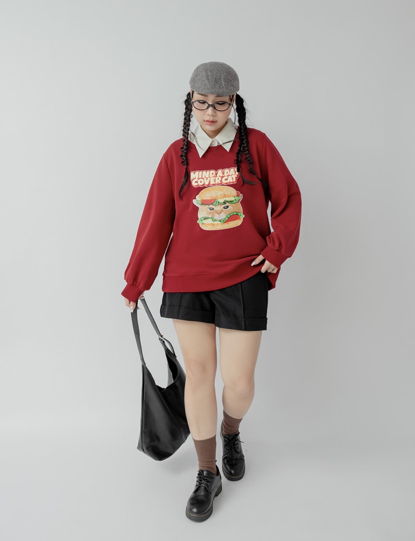 Elastic Back Waist Structured Cuffed Plus Size Shorts (With Belt)