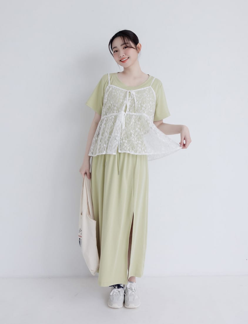 Adjustable Lace Front Tie Plus Size Cami