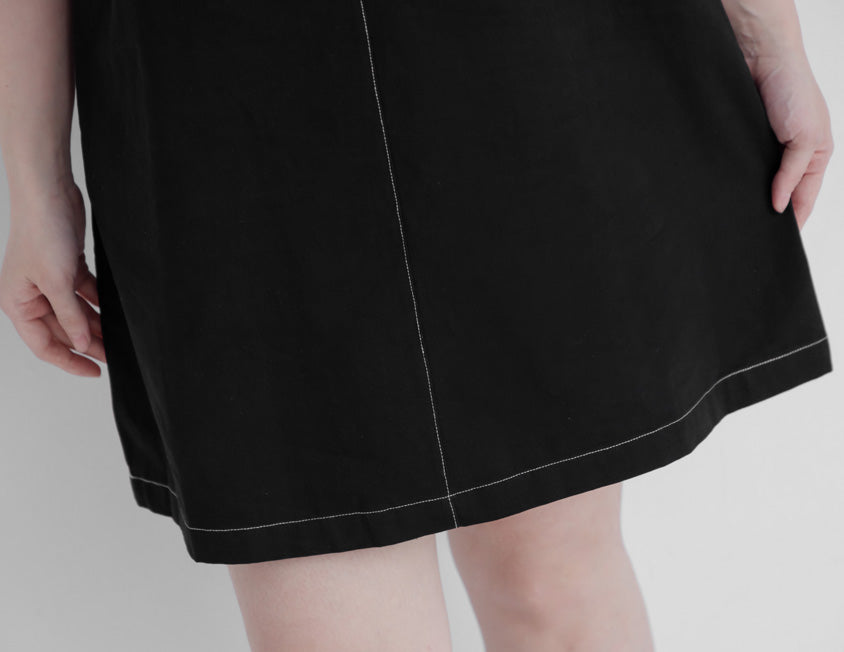 Classic Faux Two-Piece Strap Plus Size Dress