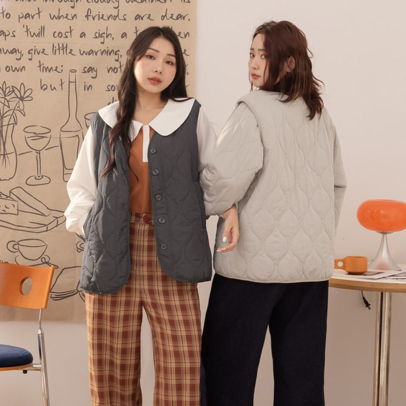 Japanese Style Water-Repellent 2-Way Padded Plus Size Coat