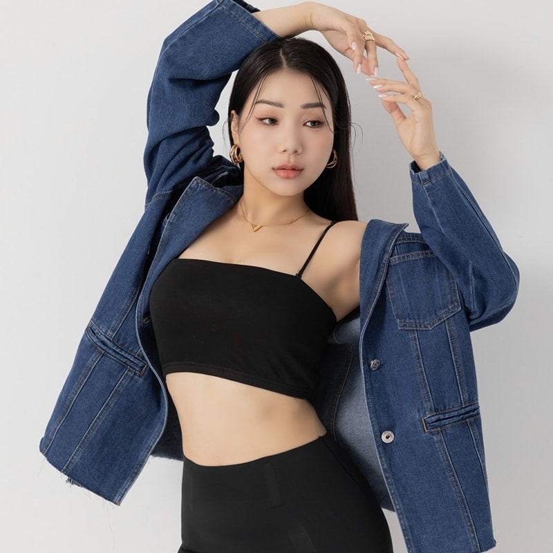 Pobra Tencel Wool Plus Size Bandeau Bra Top (With Padding)