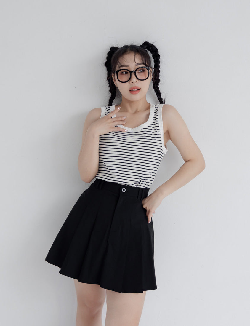 Summer Stripe Colorblock Plus Size Tank