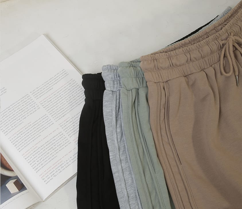 MISS. Casual Slit Drawstring Plus Size Shorts