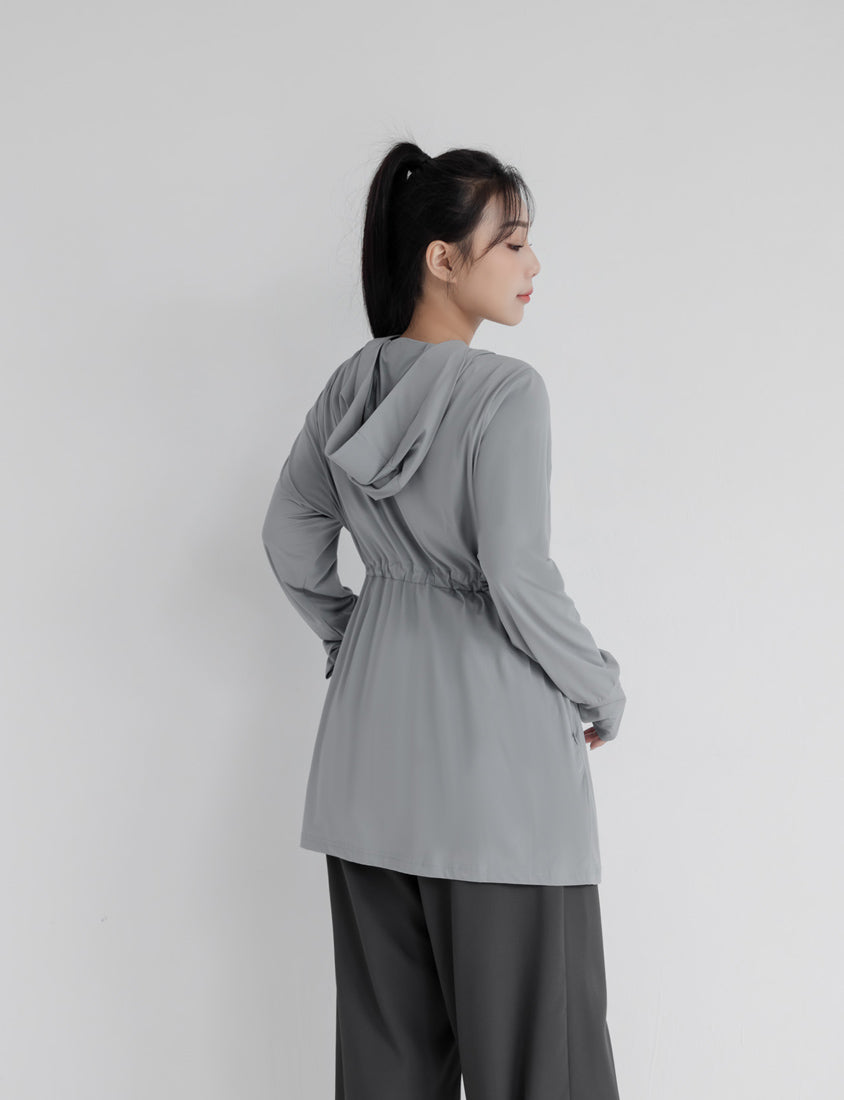 UV PRO+ Cooling Tech Sun Protection Plus Size Longline Jacket