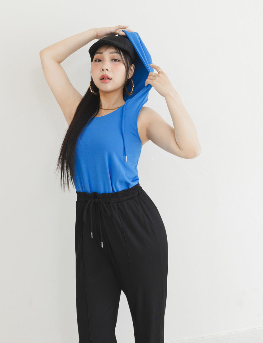 MUA! Ribbed Slimming Slit-Hem Plus Size Pants